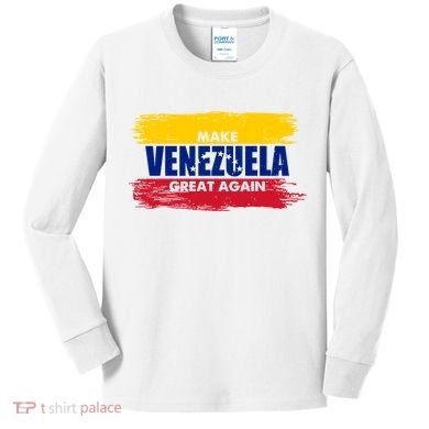 Make Venezuela Great Again Flag Kids Long Sleeve Shirt