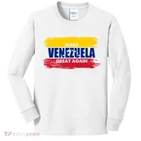 Make Venezuela Great Again Flag Kids Long Sleeve Shirt thumb 0