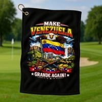 Make Venezuela Grande Again Golf Towel thumb 1