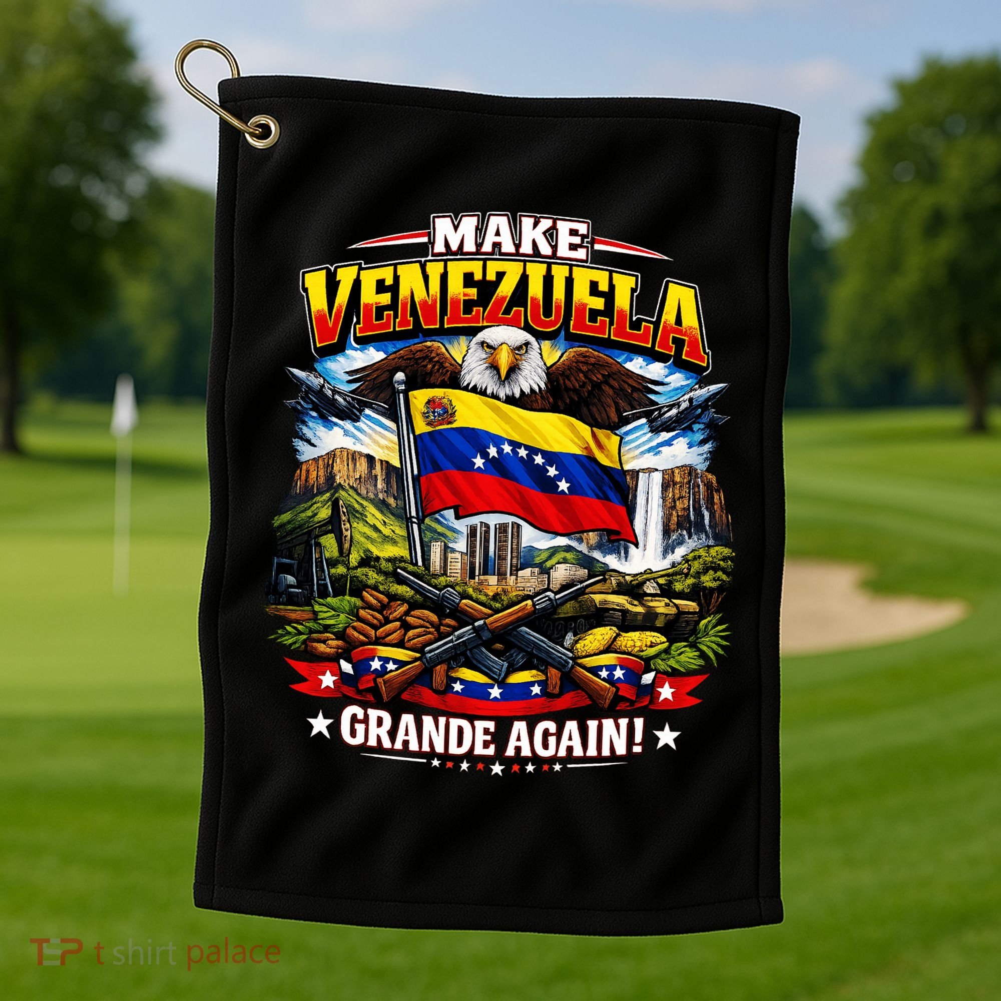 Make Venezuela Grande Again Golf Towel