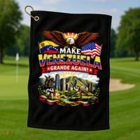 Make Venezuela Grande (Great) Again Golf Towel thumb 1