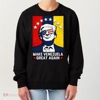 Make Venezuela Great Again Funny Donald Trump Women's Sweatshirt thumb 0