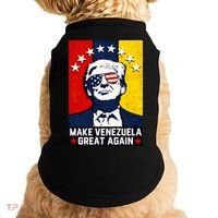 Make Venezuela Great Again Funny Donald Trump Doggie Tank thumb 0