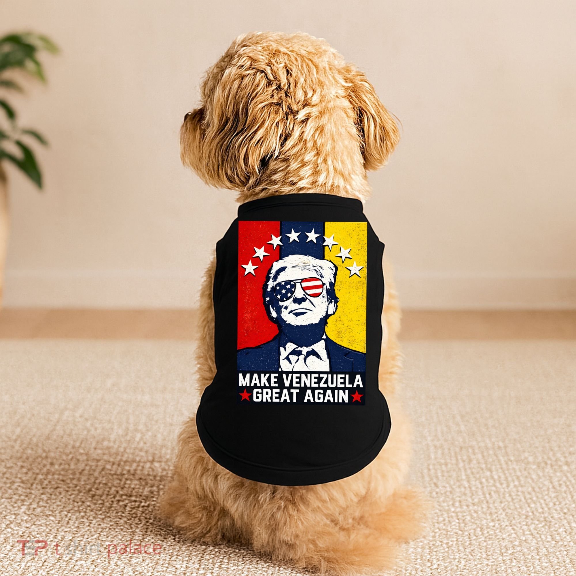 Make Venezuela Great Again Funny Donald Trump Doggie Tank