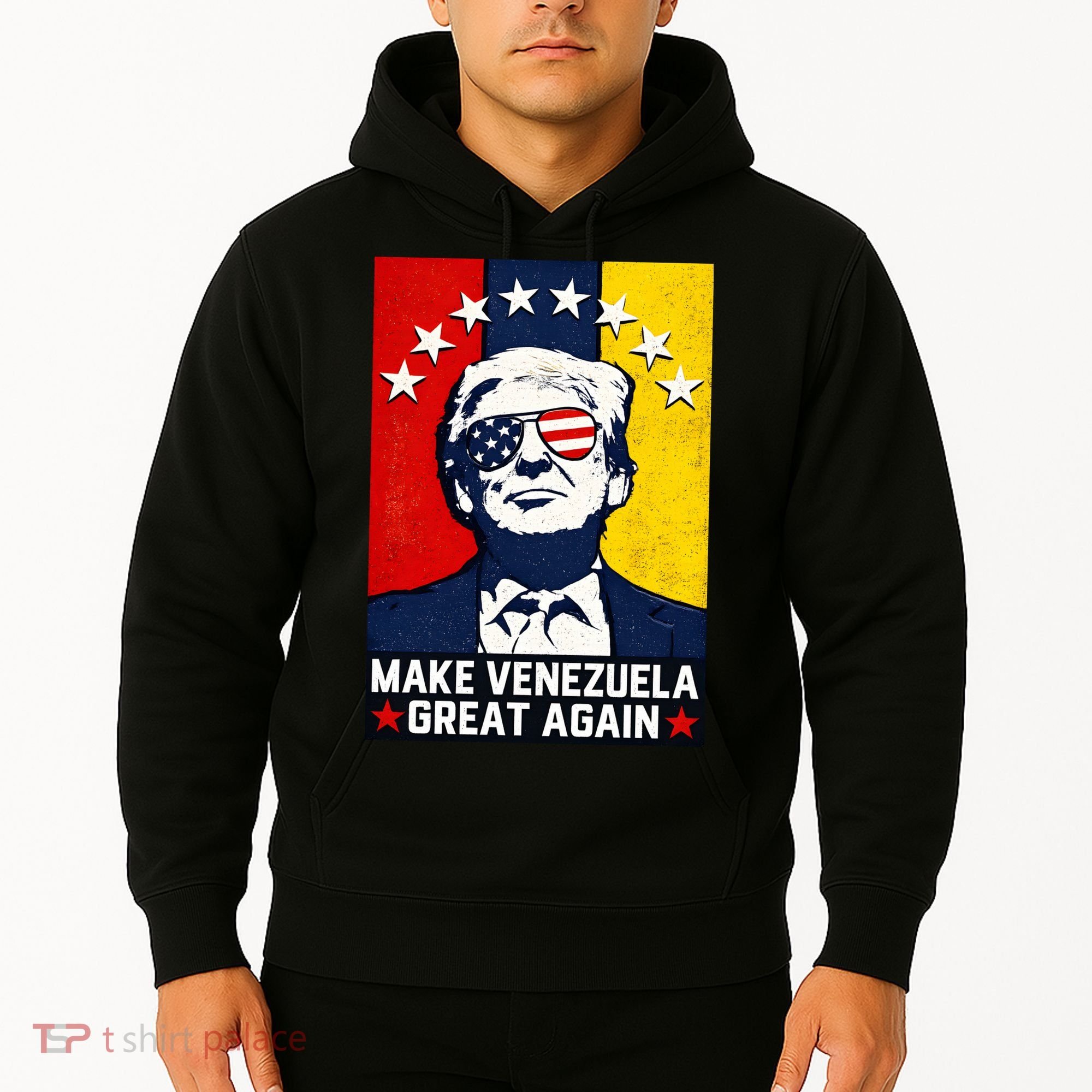Make Venezuela Great Again Funny Donald Trump Hoodie
