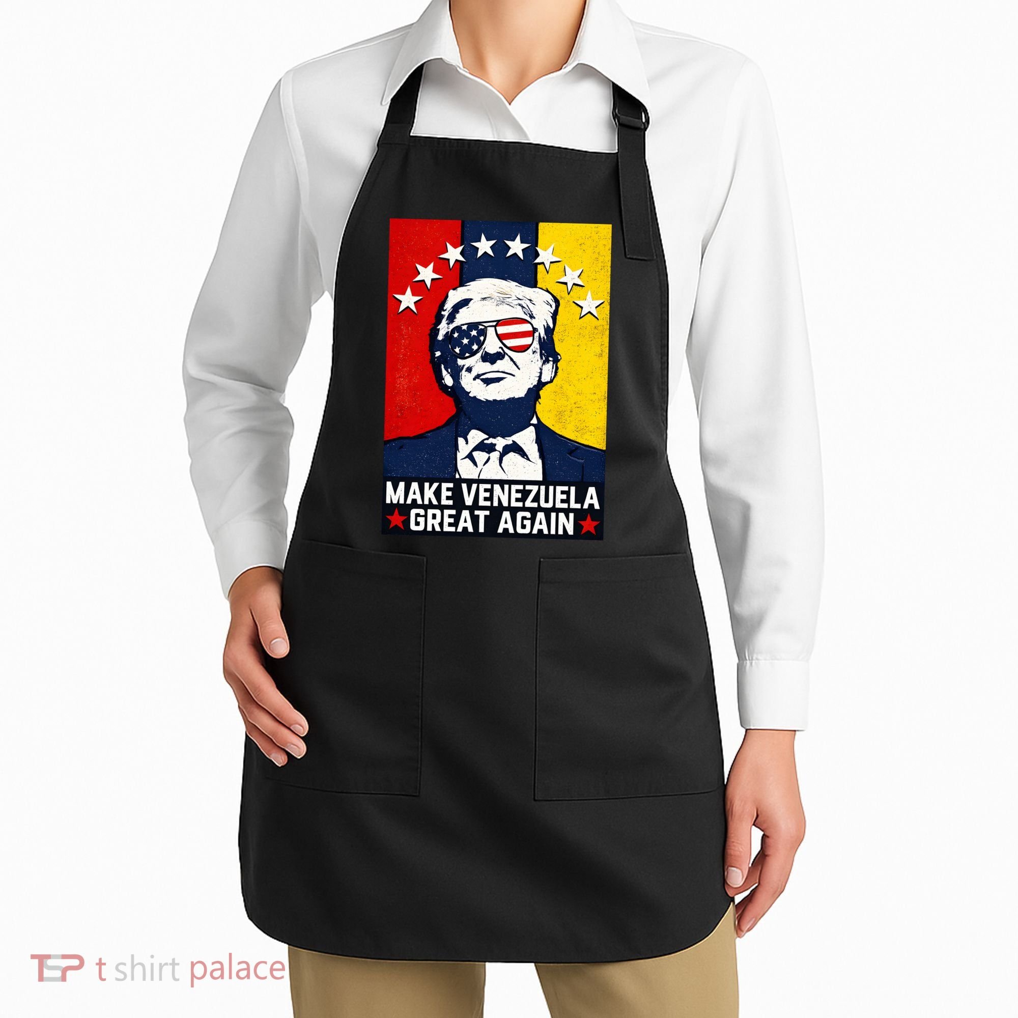 Make Venezuela Great Again Funny Donald Trump Apron