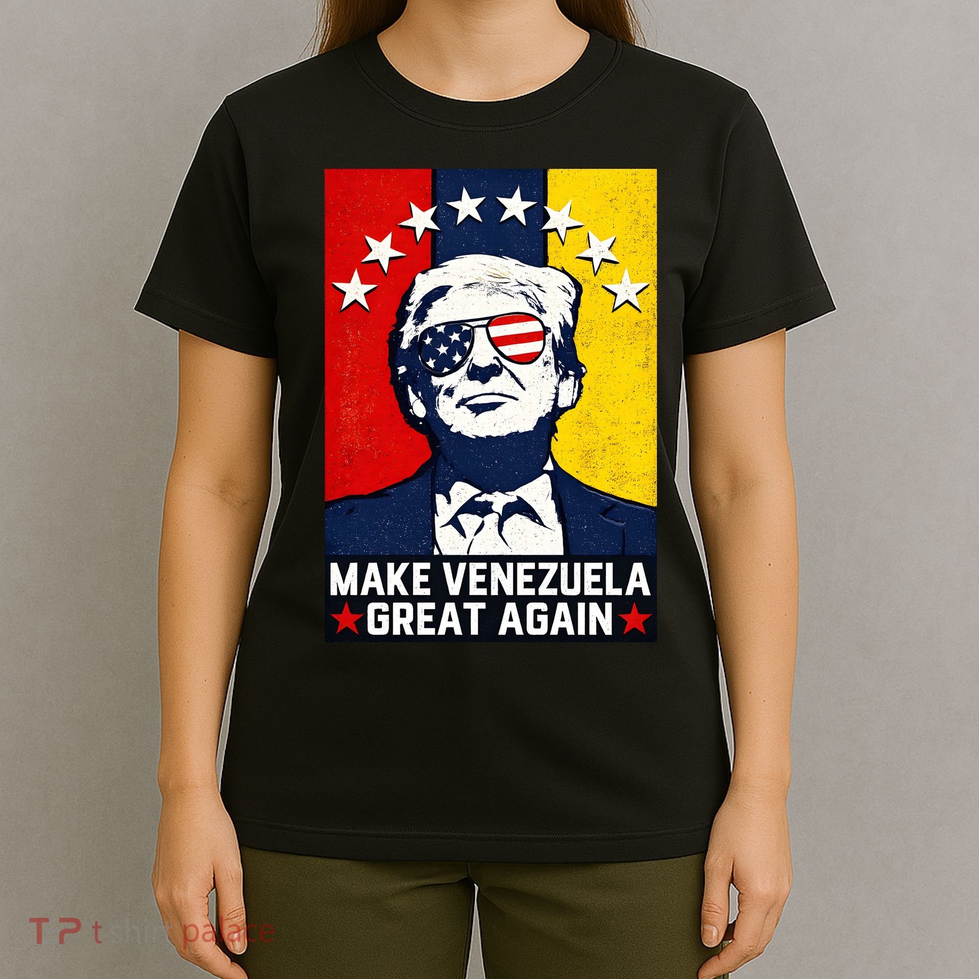 Make Venezuela Great Again Funny Donald Trump T-Shirt