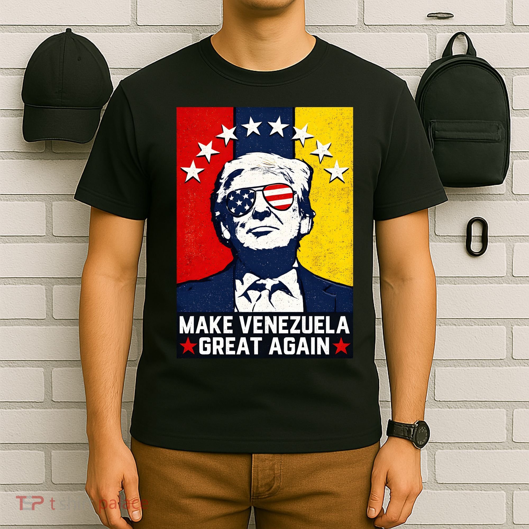 Make Venezuela Great Again Funny Donald Trump T-Shirt