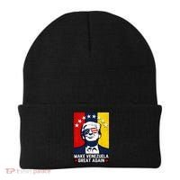 Make Venezuela Great Again Funny Donald Trump Beanie thumb 0