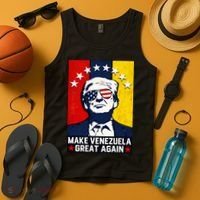 Make Venezuela Great Again Funny Donald Trump Tank Top thumb 4