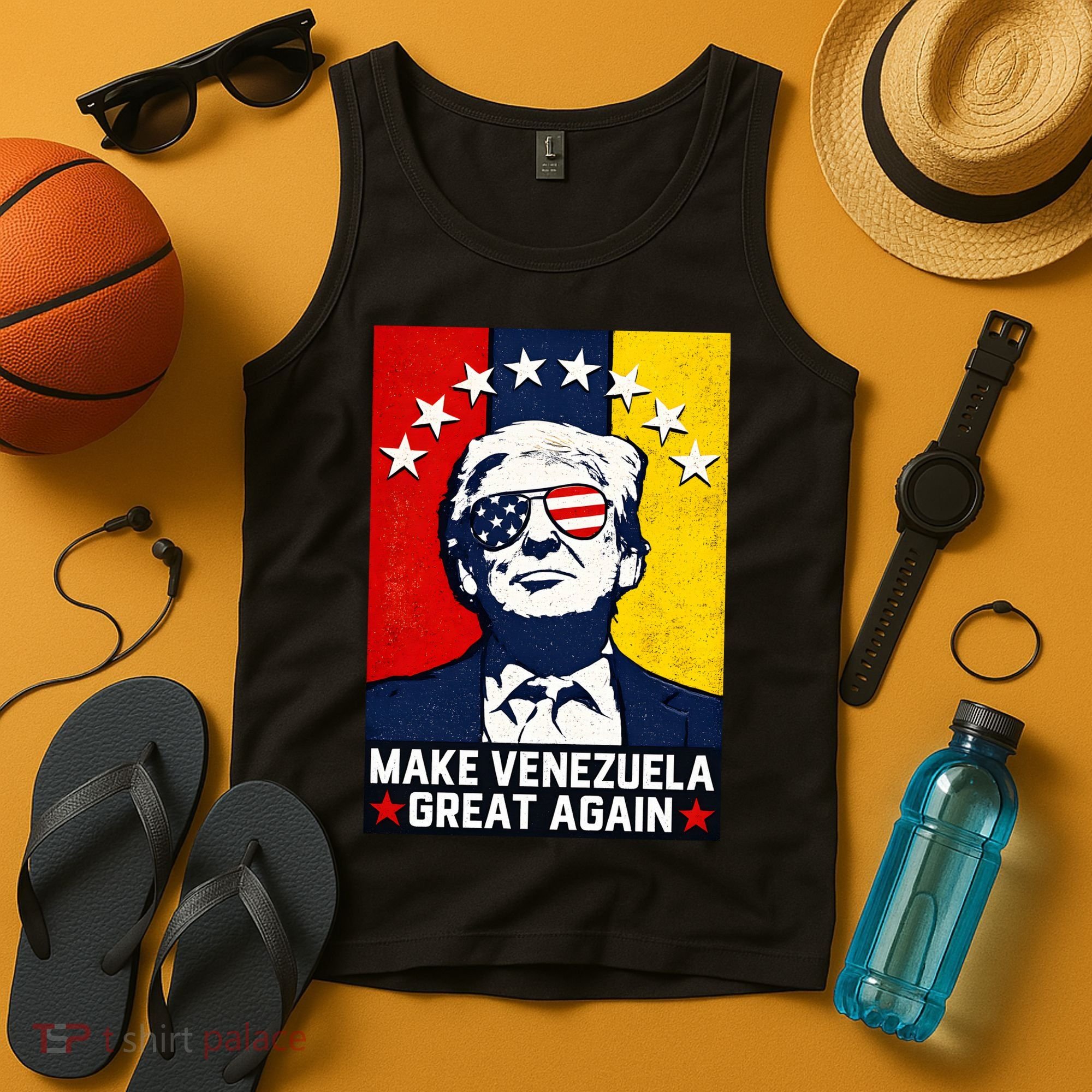 Make Venezuela Great Again Funny Donald Trump Tank Top