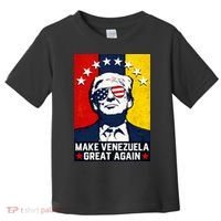 Make Venezuela Great Again Funny Donald Trump Toddler T-Shirt thumb 0