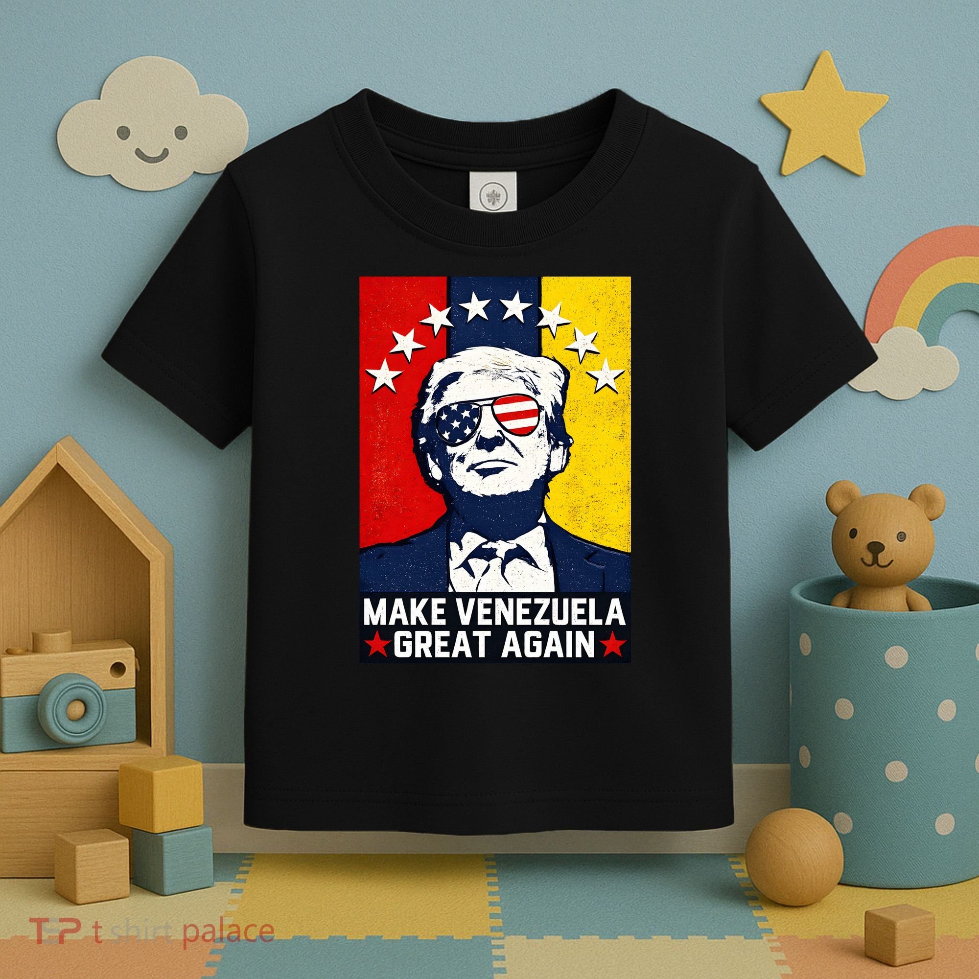 Make Venezuela Great Again Funny Donald Trump Toddler T-Shirt