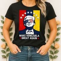 Make Venezuela Great Again Funny Donald Trump Women's T-Shirt thumb 2