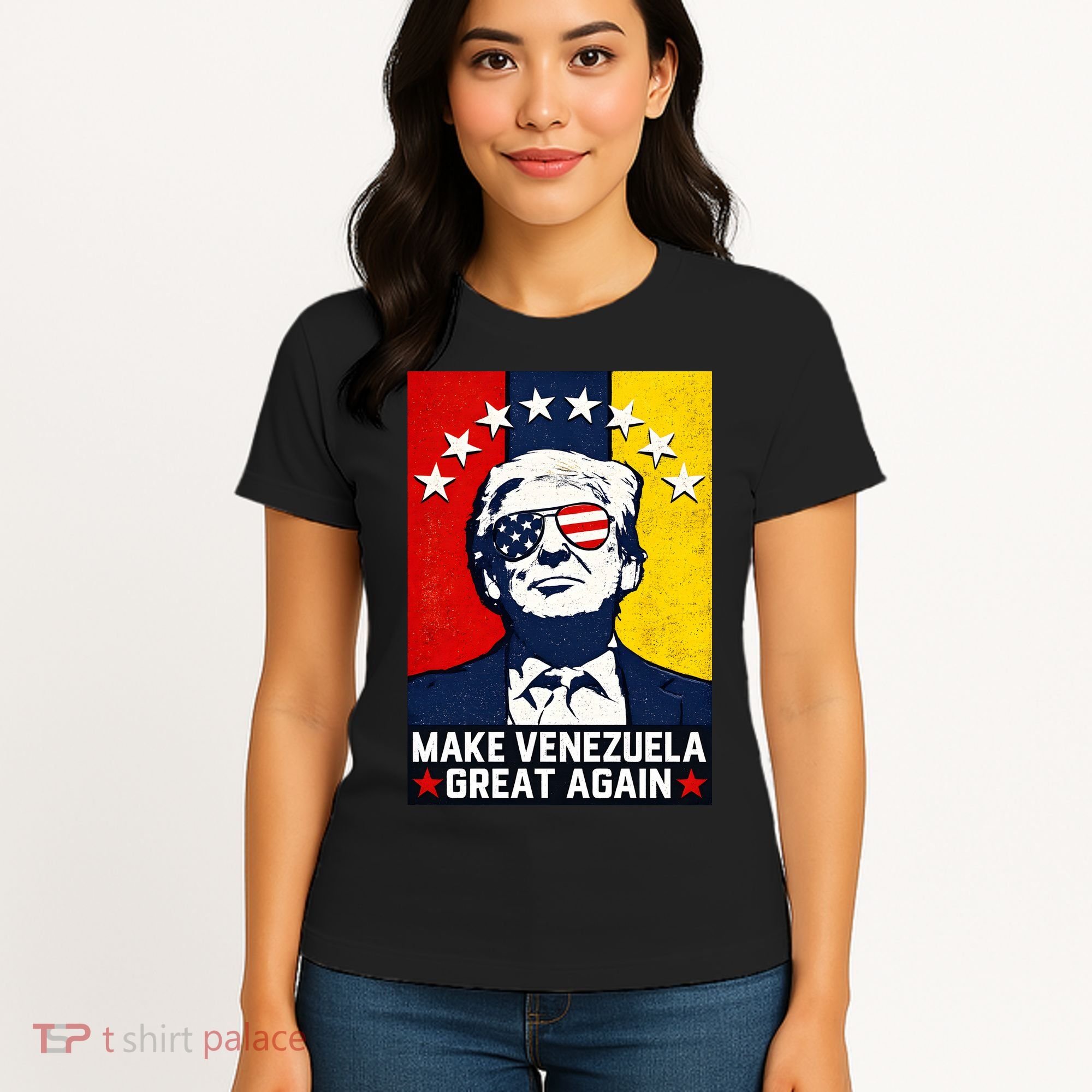 Make Venezuela Great Again Funny Donald Trump Women's T-Shirt