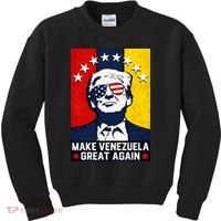 Make Venezuela Great Again Funny Donald Trump Kids Sweatshirt thumb 0
