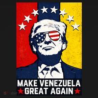 Make Venezuela Great Again Funny Donald Trump Kids T-Shirt thumb 4