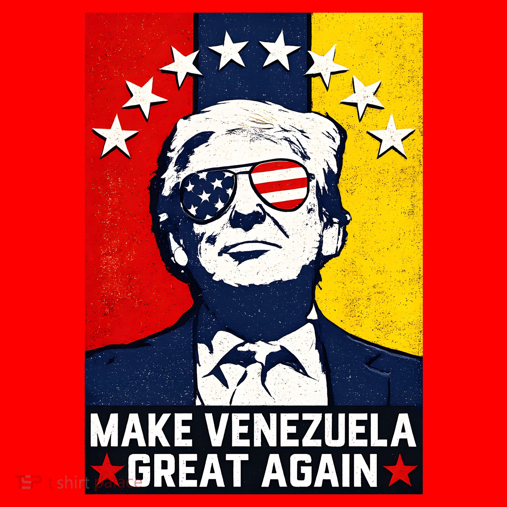 Make Venezuela Great Again Funny Donald Trump Santa Hat