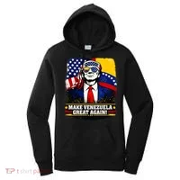 Make Venezuela Great Again Donald Trump Women's Hoodie thumb 0