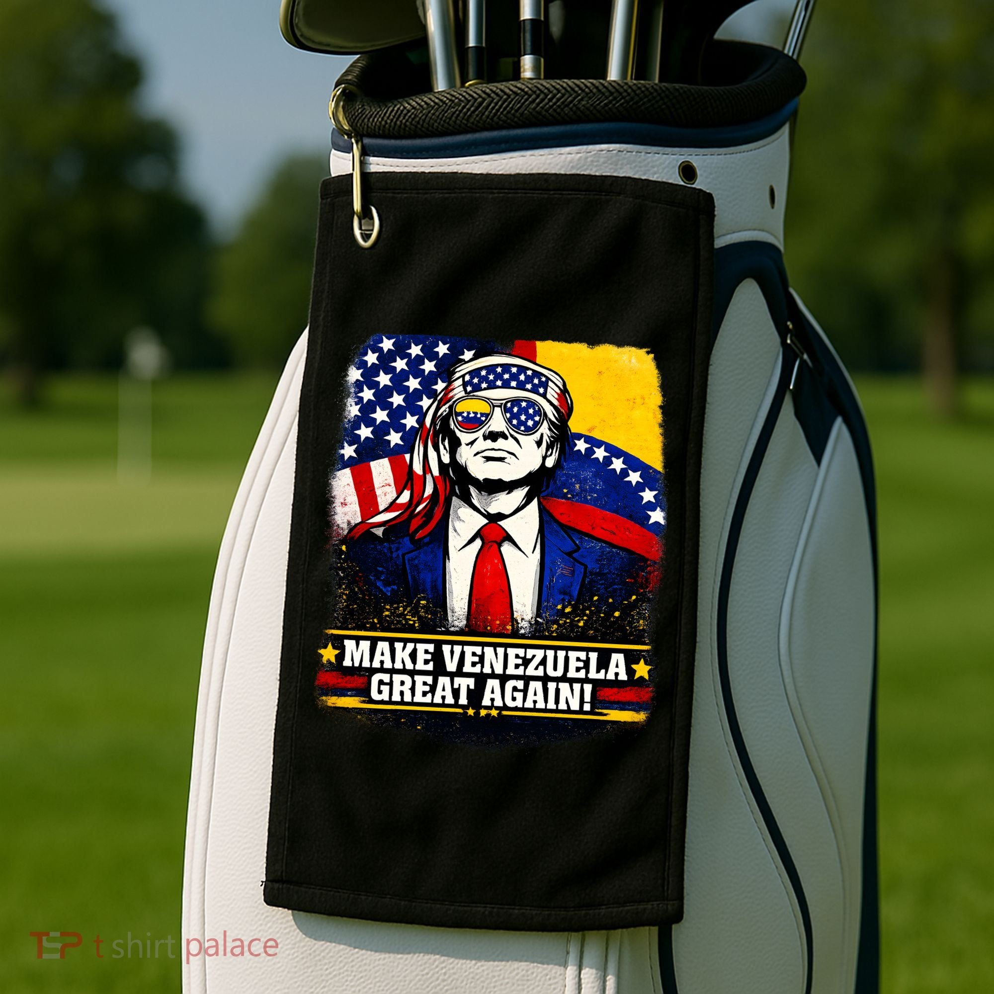 Make Venezuela Great Again Donald Trump Golf Towel