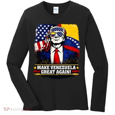 Make Venezuela Great Again Donald Trump Women's Long Sleeve Shirt