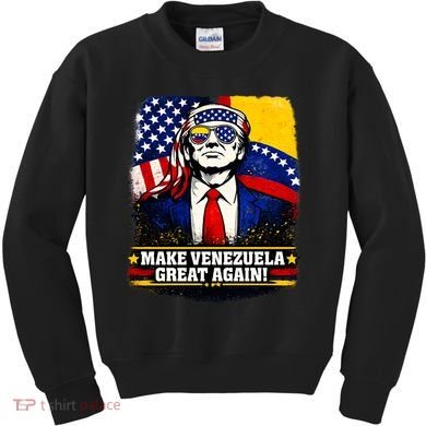 Make Venezuela Great Again Donald Trump Kids Sweatshirt