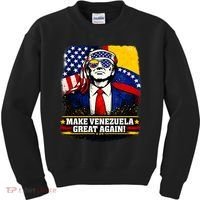 Make Venezuela Great Again Donald Trump Kids Sweatshirt thumb 0