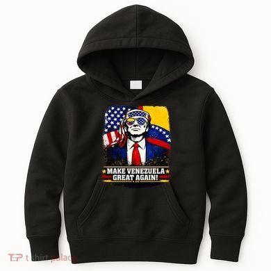 Make Venezuela Great Again Donald Trump Kids Hoodie