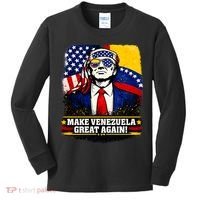 Make Venezuela Great Again Donald Trump Kids Long Sleeve Shirt thumb 0