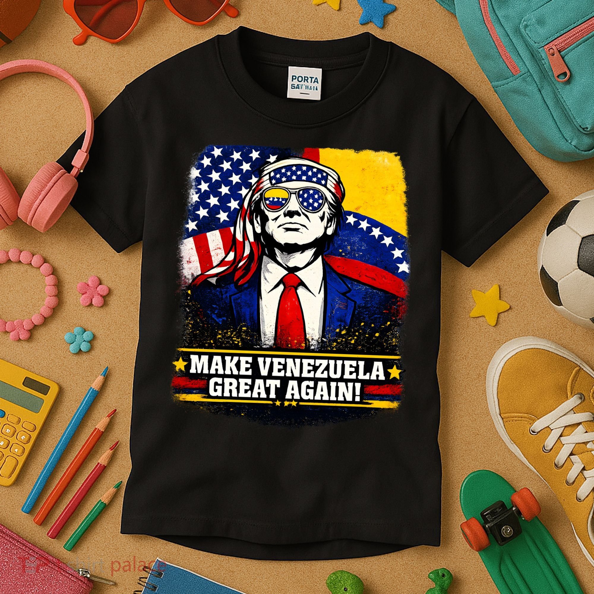 Make Venezuela Great Again Donald Trump Kids T-Shirt