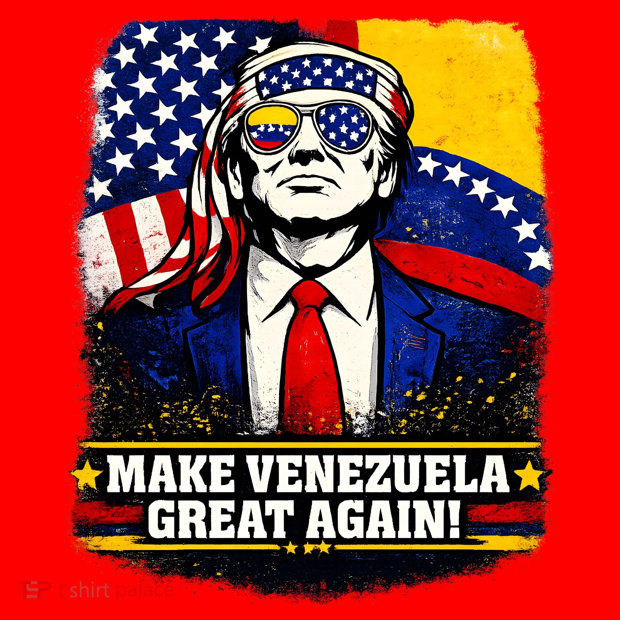 Make Venezuela Great Again Donald Trump Santa Hat