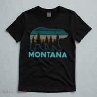 Montana Vintage Grizzly Bear Nature Hiking Souvenir Gift T-Shirt thumb 5