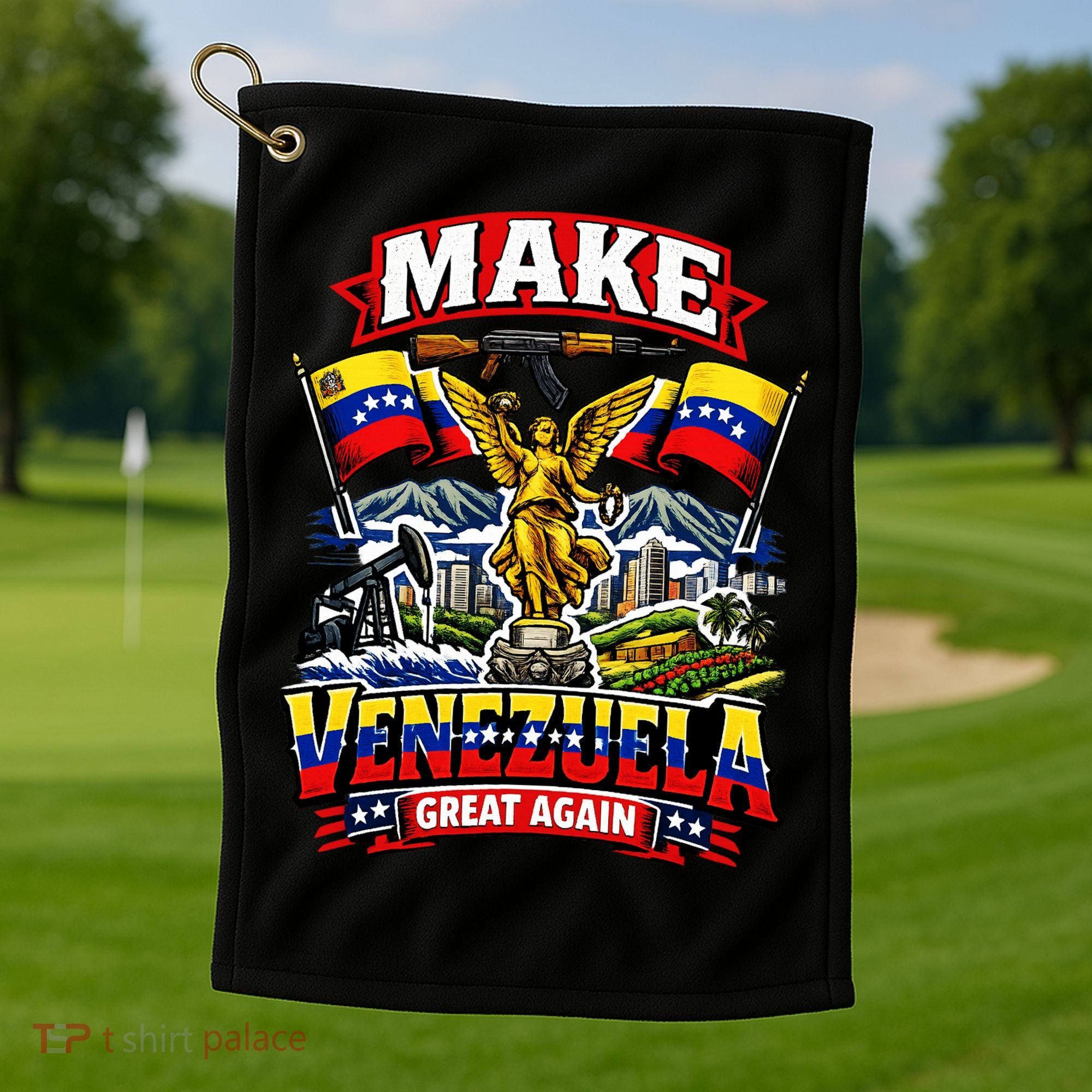 Make Venezuela Great Again MVGA Golf Towel