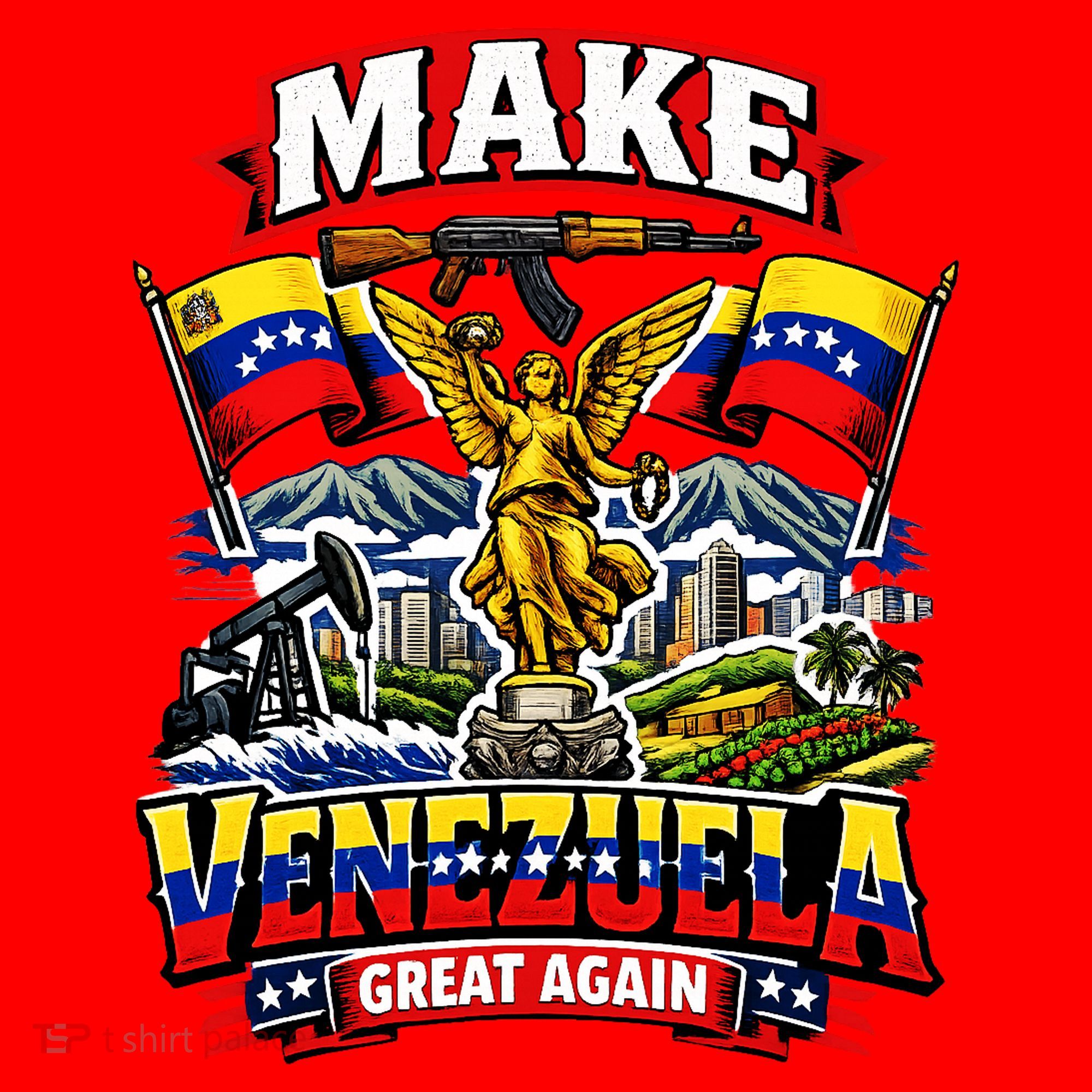 Make Venezuela Great Again MVGA Santa Hat
