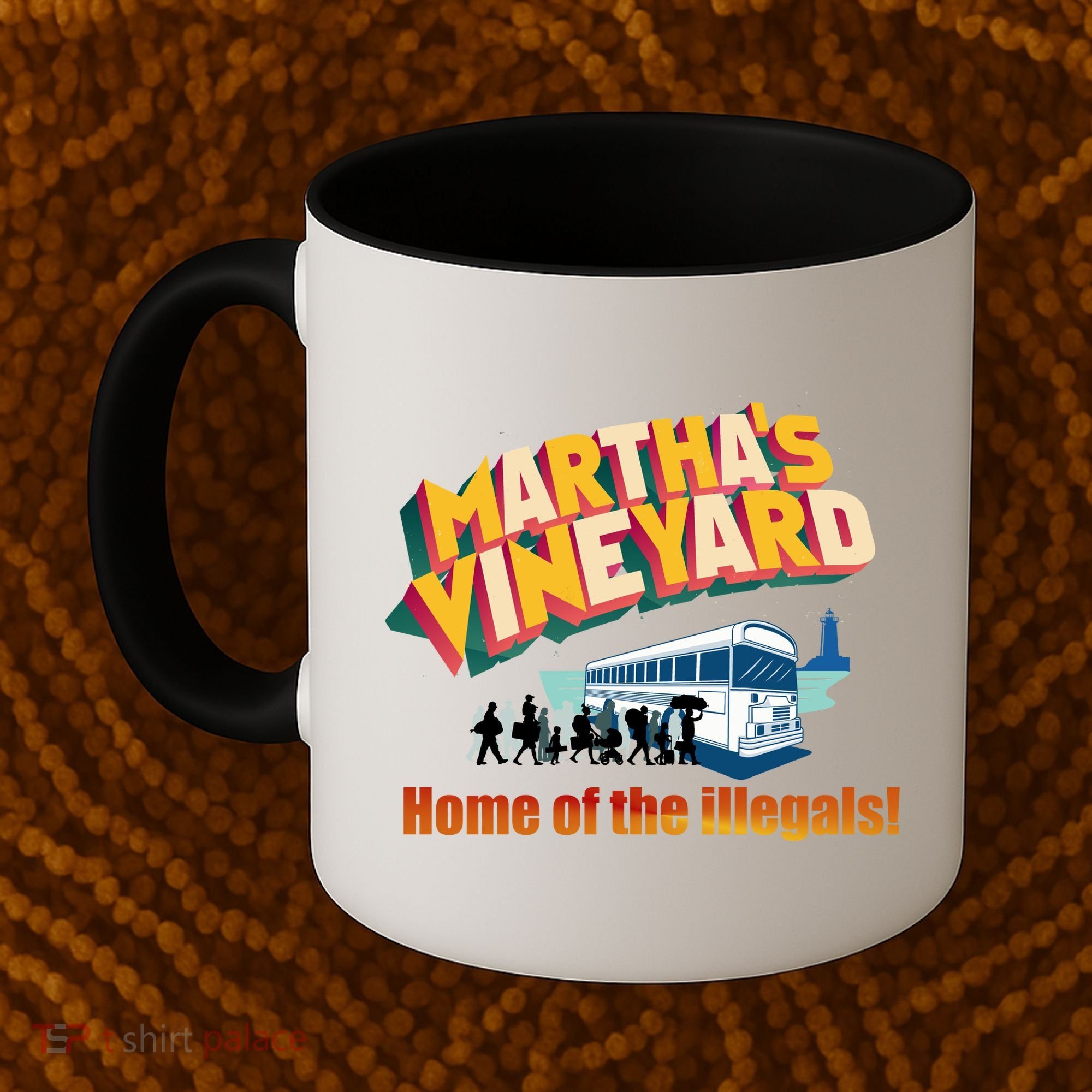 Martha's Vineyard Home Of The Illegals Funny Coffee Mug