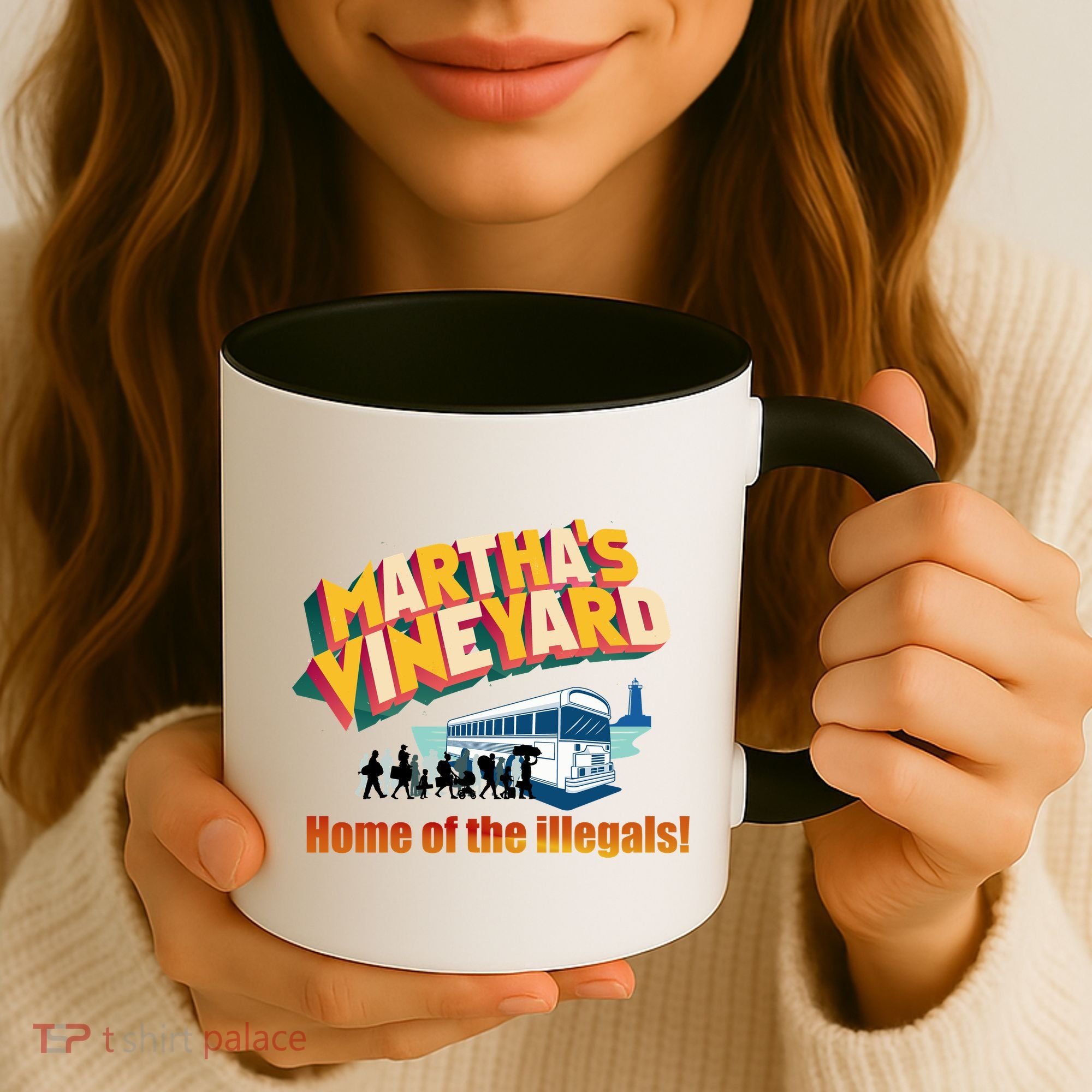 Martha's Vineyard Home Of The Illegals Funny Coffee Mug
