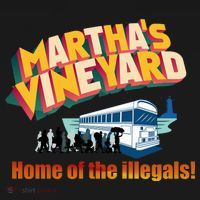 Martha's Vineyard Home Of The Illegals Funny Ornament thumb 1
