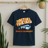 Martha's Vineyard Home Of The Illegals Funny T-Shirt thumb 2