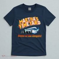 Martha's Vineyard Home Of The Illegals Funny T-Shirt thumb 5