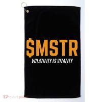$Mstr Volatility Is Vitality Microstrategy Bitcoin Golf Towel thumb 0