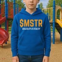 $Mstr Volatility Is Vitality Microstrategy Bitcoin Kids Hoodie thumb 2