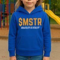 $Mstr Volatility Is Vitality Microstrategy Bitcoin Kids Hoodie thumb 3