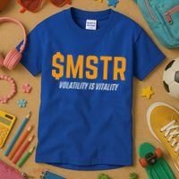 $Mstr Volatility Is Vitality Microstrategy Bitcoin Kids T-Shirt thumb 3