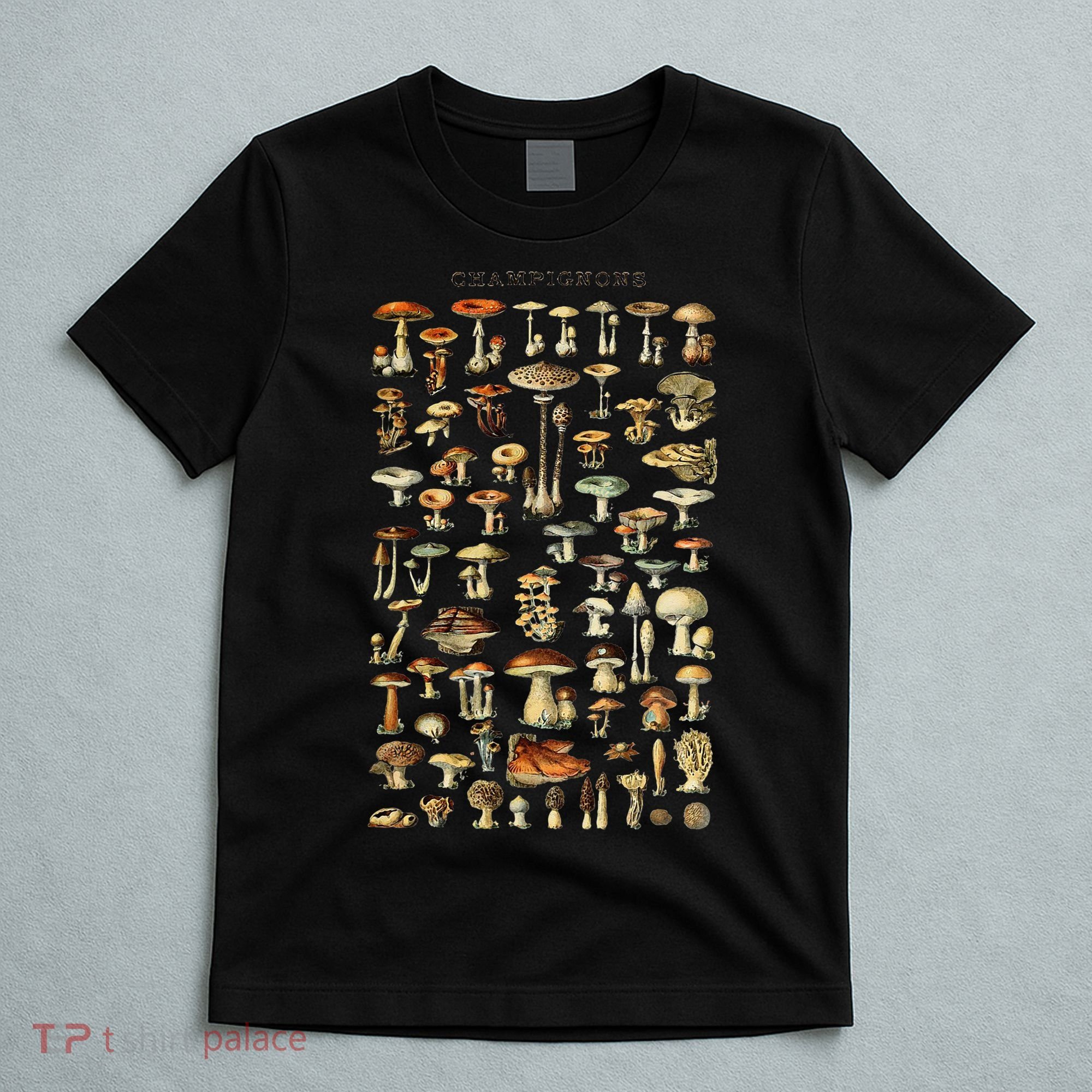Mushroom  Vintage Mushroom Illustration Morel Hunter T-Shirt
