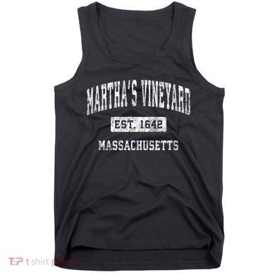 MarthaS Vineyard Massachusetts Vintage Established Sports Tank Top