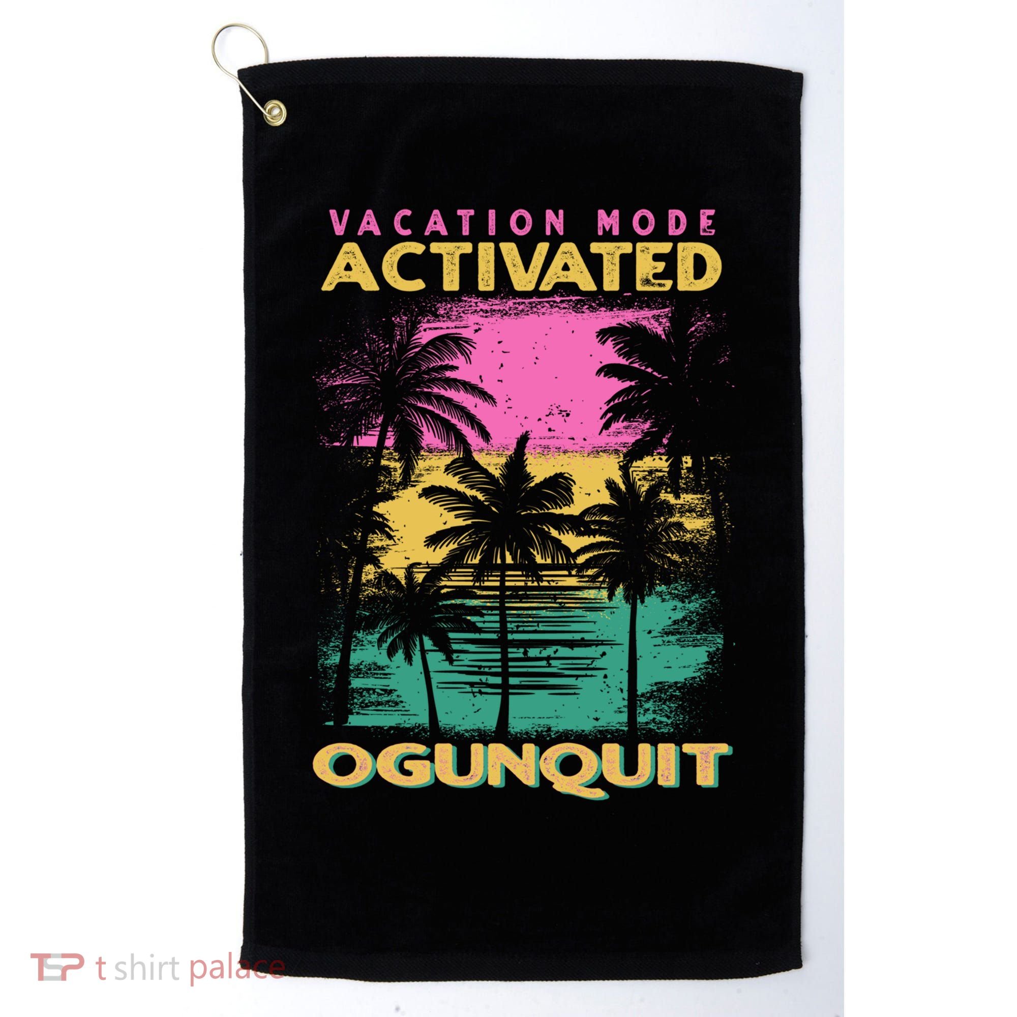 Maine Vacation Mode Activated Ogunquit Gift Golf Towel