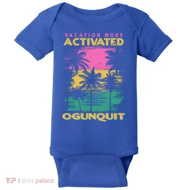 Maine Vacation Mode Activated Ogunquit Gift Baby Bodysuit