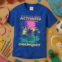 Maine Vacation Mode Activated Ogunquit Gift Kids T-Shirt thumb 3