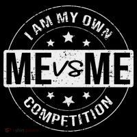 Me vs Me I am My Only Competition Motivational Women's Hoodie thumb 2