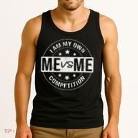 Me vs Me I am My Only Competition Motivational Tank Top thumb 3